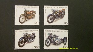 Liechtenstein 2015 Motorcycles Scott# 1698-1701 Complete MNH XF set of 4