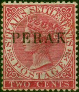 Perak 1889 2c Bright Rose SG17c Fine MM