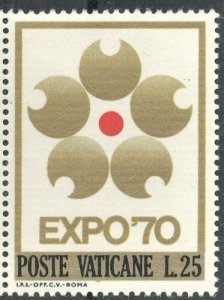 VATICAN CITY #479 - MINT NH PAIR - 1970 - VAT013