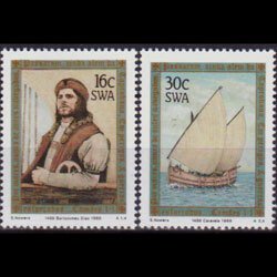 S.W.AFRICA 1988 - Scott# 594-5 Dias Discovery 16-30c NH