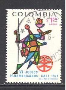 Colombia Sc # C542 used
