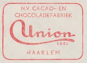 Meter cover Netherlands 1962 Chocolate factory Union - Haarlem