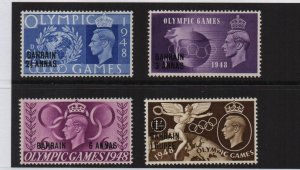 Bahrain 1948 SG63/6 Olympic Games mounted mint set of 4