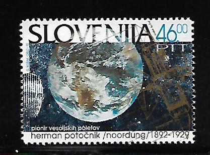 SLOVENIA 149 MNH HERMAN POTOCNIK , SATELLITE ORBIT