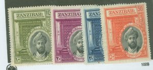 Zanzibar #214-217 Unused Single (Complete Set)