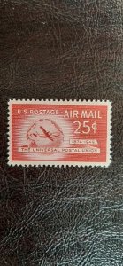 US Scott # c44; 25c Airmail from 1949; MNH, og, VF centering