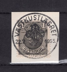 INTERNATIONAL SCOUT MOVEMENT 1955 VÄSTKUST MEETING SWEDEN SPECIAL CANCEL 48