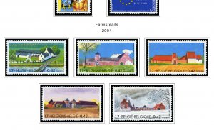 COLOR PRINTED BELGIUM 2000-2010 STAMP ALBUM PAGES (155 illustrated pages)