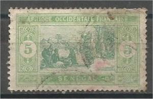 SENEGAL, 1914, used 5c, Preparing Food Scott 82