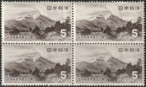 Japan 1955 Sc 600 block MNH** minor creasing