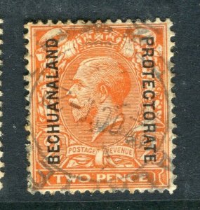 BECHUANALAND; 1920s early GV Optd. issue fine used Shade of 2d. value