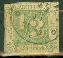 Germany Thurn & Taxis 16 used on piece faults CV $250