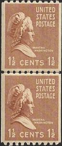 # 849 MINT NEVER HINGED MARTHA WASHINGTON