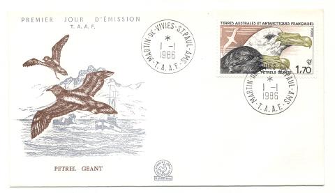 French SAT # 119 FDC Sea Gull-Birds