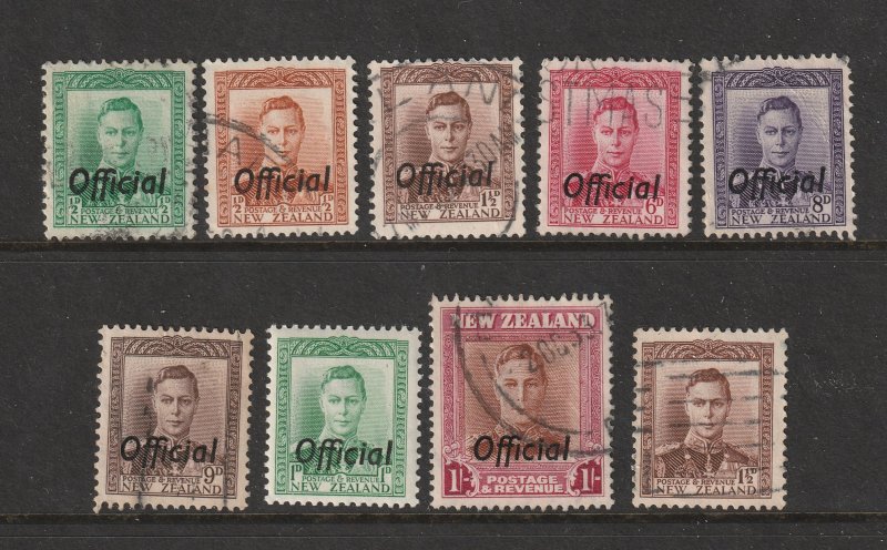 New Zealand a small lot of KGVI Officials used