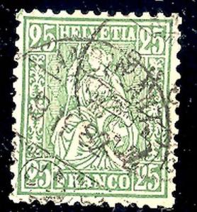 Switzerland #65  Used  VF