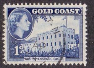 Gold Coast   #149   used  1952       1d