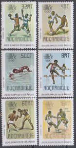 MOZAMBIQUE Sc # 896-901 CPL MNH SET of 6 - 1984 LOS ANGELES SUMMER OLYMPIC GAMES