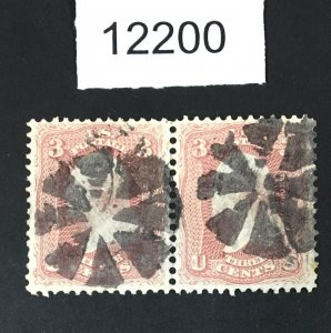 MOMEN: US STAMPS # 65 PAIR VF/XF USED  LOT #12200