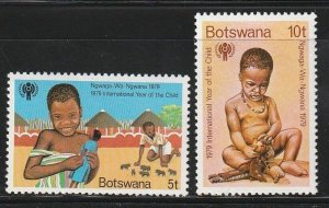 Botswana 237-38 Mint NH Children