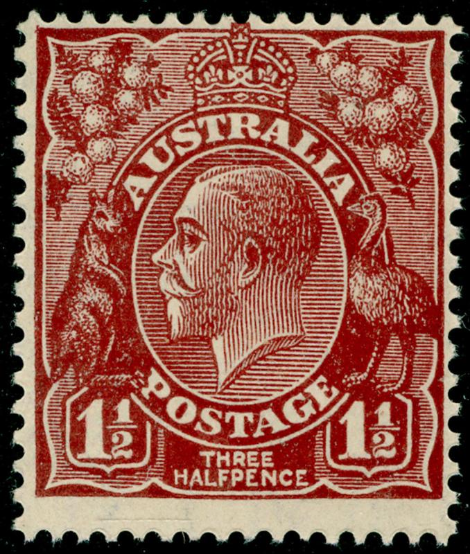 AUSTRALIA SG126, 1½d red-brown, NH MINT.