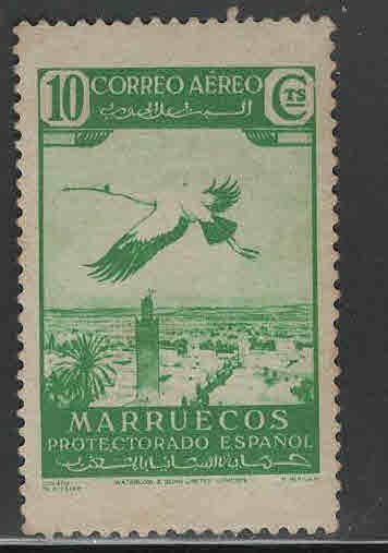 Spanish Morocco Scott C2  MH* Airmail stamp