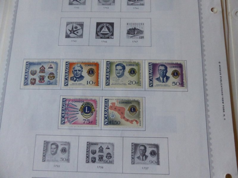 Nicaragua 1862-1974 Stamp Collection on Album Pages​