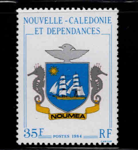 New Caledonia (NCE) Scott 500 MNH** arms stamp