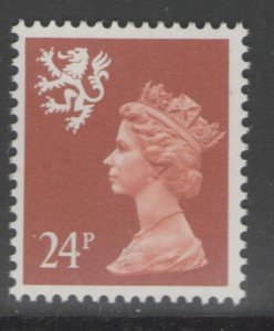 SCOTLAND SGS69 1989 24p INDIAN RED MNH