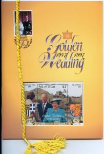 1997 Isle of Man Golden Wedding Souvenir Folder