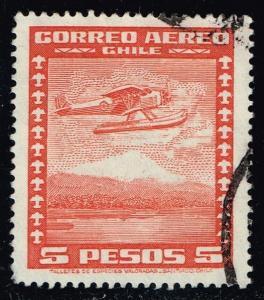 Chile #C43 Seaplane; Used (0.25)