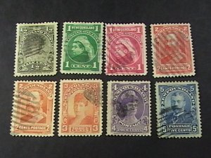 NEWFOUNDLAND # 78-85-USED---COMPLETE SET------1897-1901