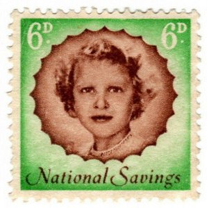 (I.B) Cinderella Collection : National Savings - Princess Anne 6d (1958) 