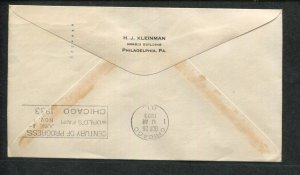 1933 Akron Ohio to Chicago World's Fair via Graf Zeppekin Air Mail Postal Flight