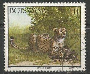 BOTSWANA, 1992, used 1t,  Cheetah Scott 518