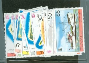 Tuvalu #23-37 Mint (NH) Single (Complete Set) (Maps)