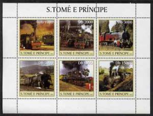 St Thomas & Prince Islands 2003 Steam Locomotives per...