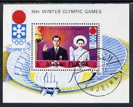 Fujeira 1971 Sapporo Winter Olympics perf m/sheet Japanes...