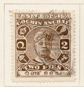 Indian States Cochin 1917-22 Early Issue Fine Used 2p. 084303