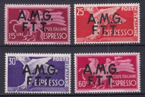 1947-48 - ITALY - TRIESTE Zone A - Sc#E1-E4 - MNH**