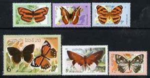 Laos 1982 Butterflies complete set of 6 unmounted mint, S...