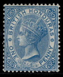 BRITISH HONDURAS QV SG12, 1d blue, M MINT. Cat £90.