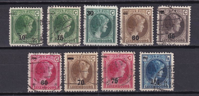 1928-39 - LUXEMBOURG -Sc# 186-193 Used