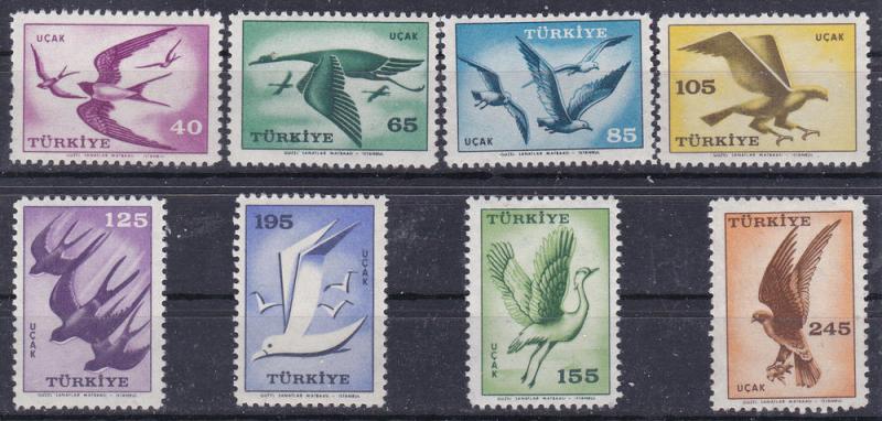 TURKEY C31-38 MNH 1959 Birds