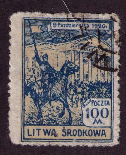 Central Lithuania # 57 Used  F-VF CDS  Cat $ 5.25