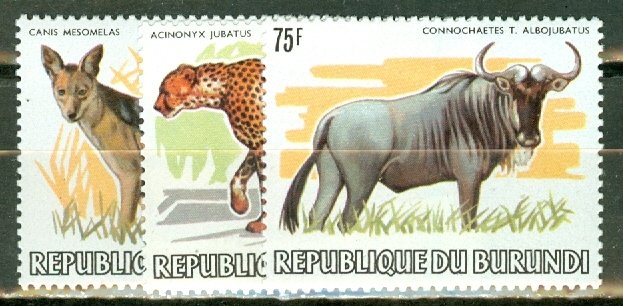 LL: Burundi 589-600 mint CV $188; scan shows only a few