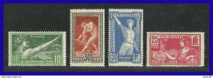 1924 - Francia - Scott nº 198 / 201 - JJOO.de Paris - MNH - FR- 021 - 03