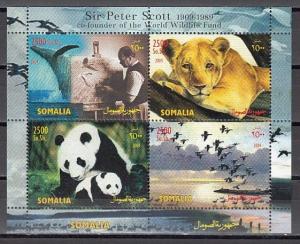 Somalia, 2004 Cinderella issue. Co-Founder of World Wildlife Fund sheet.