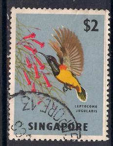 Singapore 1962 - 66 $2 MULTI COLOUR USED BIRD STAMP SG 76.(E903 )