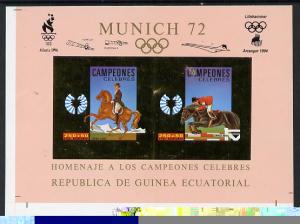 Equatorial Guinea 1972 Munich Olympics Show Jumping #1 im...